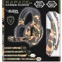 Casque Gaming Alpha Omega Players Rapace C19 pour PS4, Xbox One, PC Camo