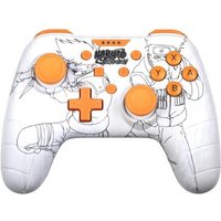Manette Gaming filaire pour Nintendo Switch Konix Naruto Blanc et orange