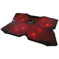 Support ventilé Alpha Omega Players Berserker Gaming Niflheim pour ordinateur portable 17" Noir et Rouge