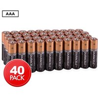 Pack de 40 piles Duracell Alcalines AAA 1.5V