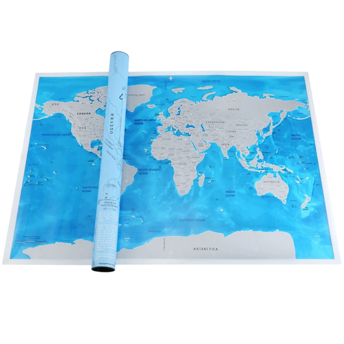 Carte du monde à gratter édition Océan