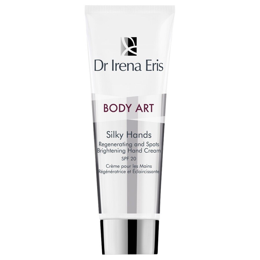 Dr Irena Eris Body Art. Silky Hands Crème régénérante pour les mains éclaircissant l’hyperpigmentation Crème et lait hydratant 75 ml