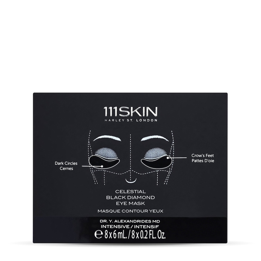 111Skin Celestial Black Diamond Eye Mask Box Masque anti rides et anti-âge 48 ml